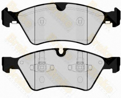 BRAKE ENGINEERING pa1675 -  Комплект тормозных колодок, дисковый тормоз